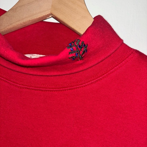 Vintage Basic Editions Holiday Embroidered Turtleneck - Picture 2 of 7